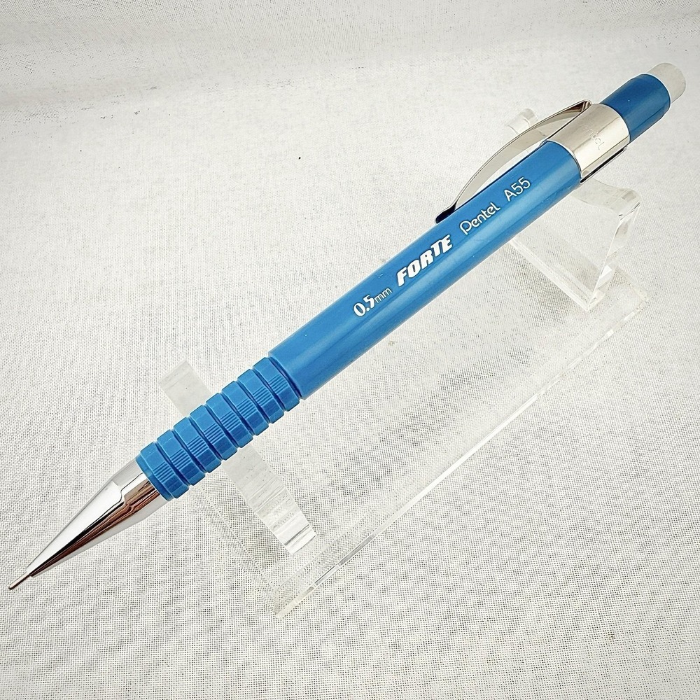 Vintage Pentel Forte A55 0.5 mm Blue Mechanical Pencil Made In USA Discontinued